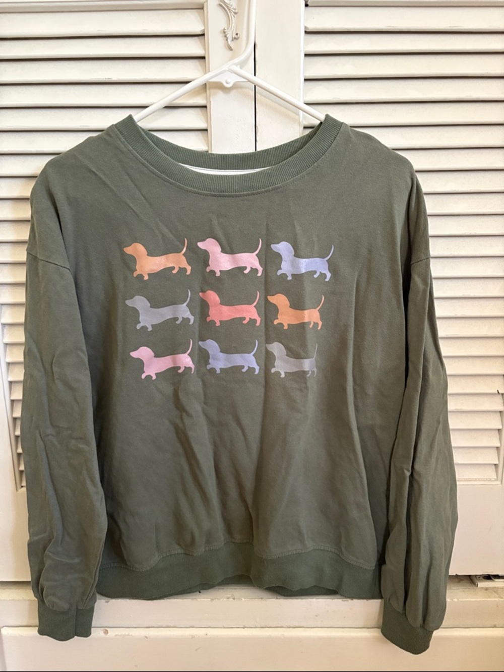 Olive Green Crewneck Sweatshirt
